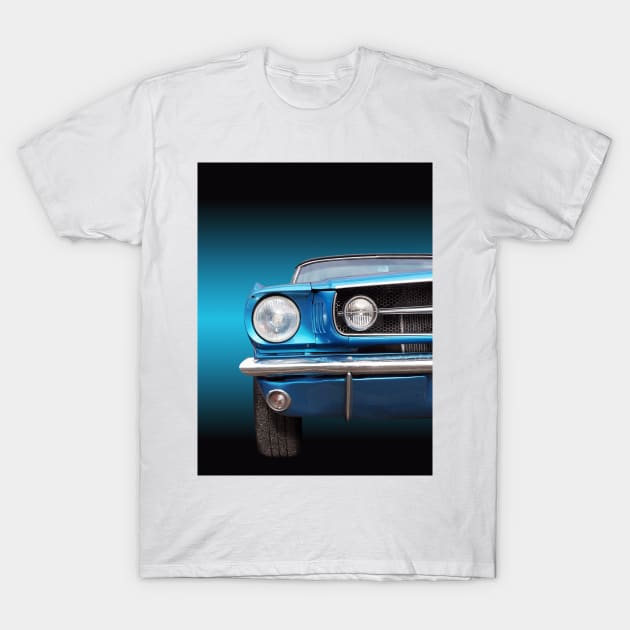 US American classic car mustang 1965 convertible T-Shirt by Beate Gube